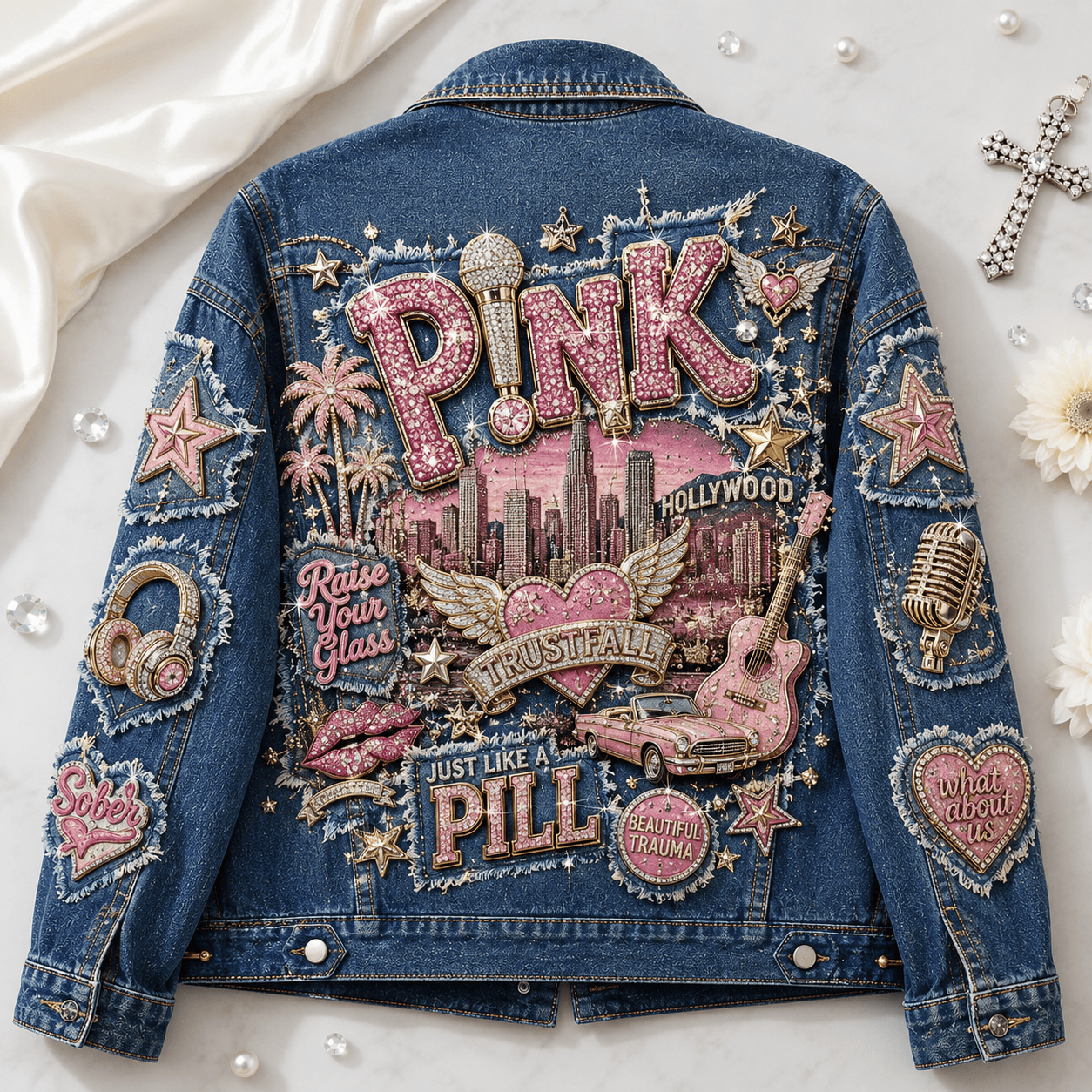 Premium PNK Denim Jacket NPL