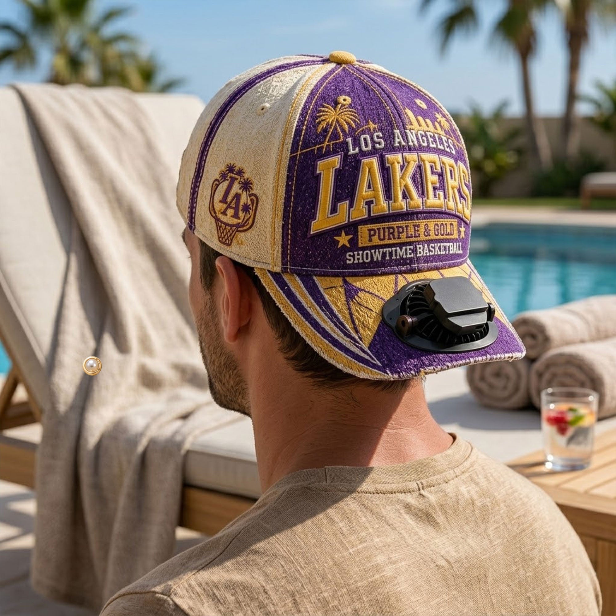 LAL Premium Rechargeable Fan Cap HQH