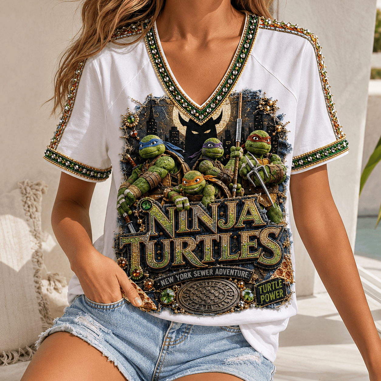 Premium NJT V-neck Shirt NPL