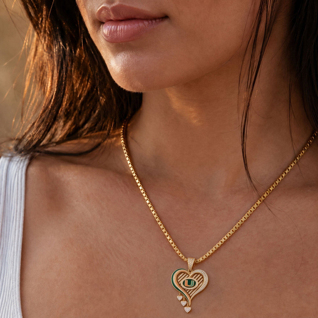 MHC Solid Gold Chain with Diamond Pendant TTTT