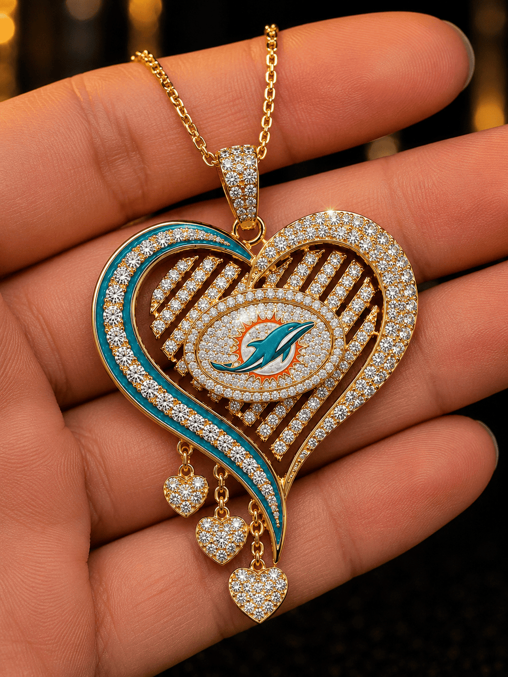 MDP Solid Gold Chain with Diamond Pendant TMH