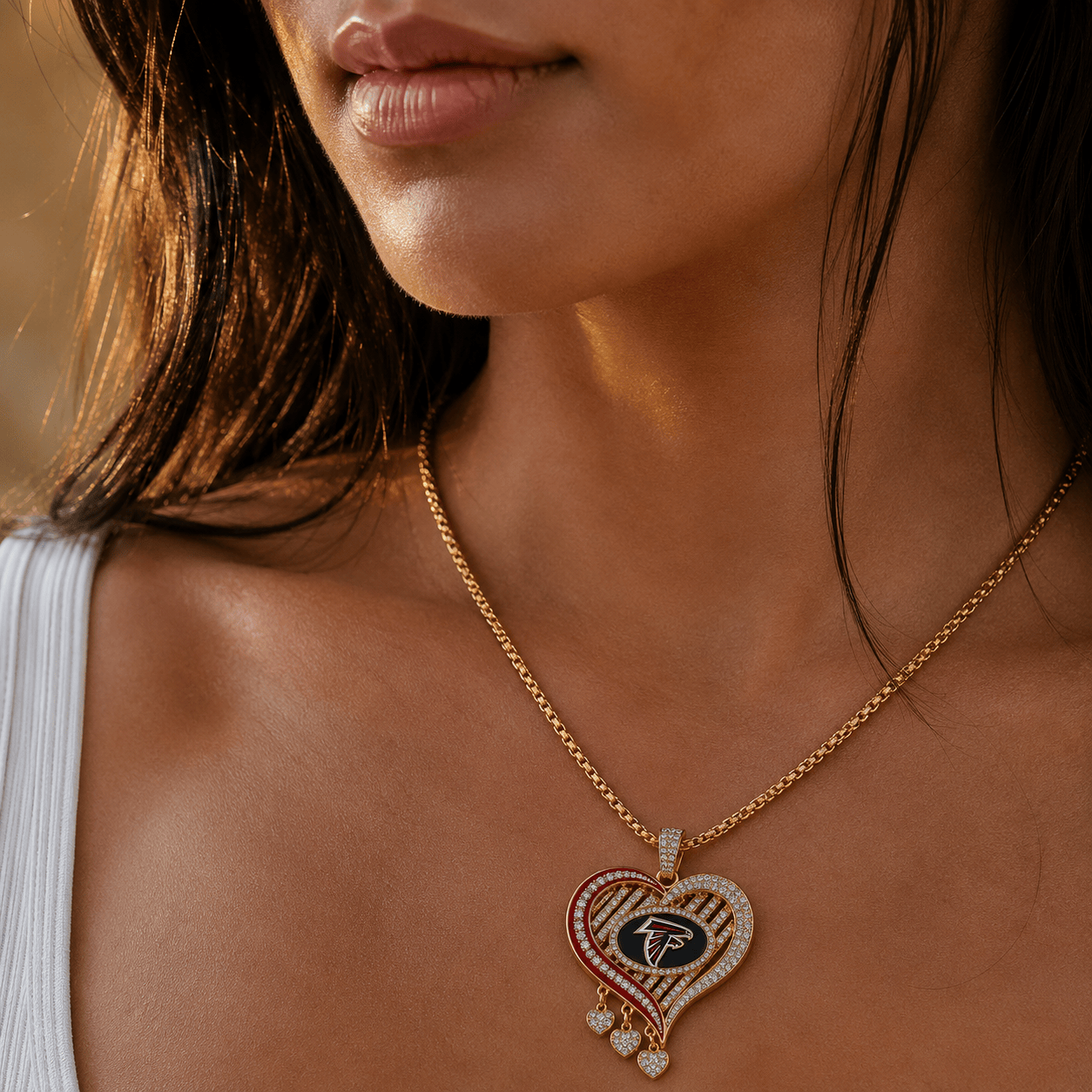 ATF Solid Gold Chain with Diamond Pendant TMH