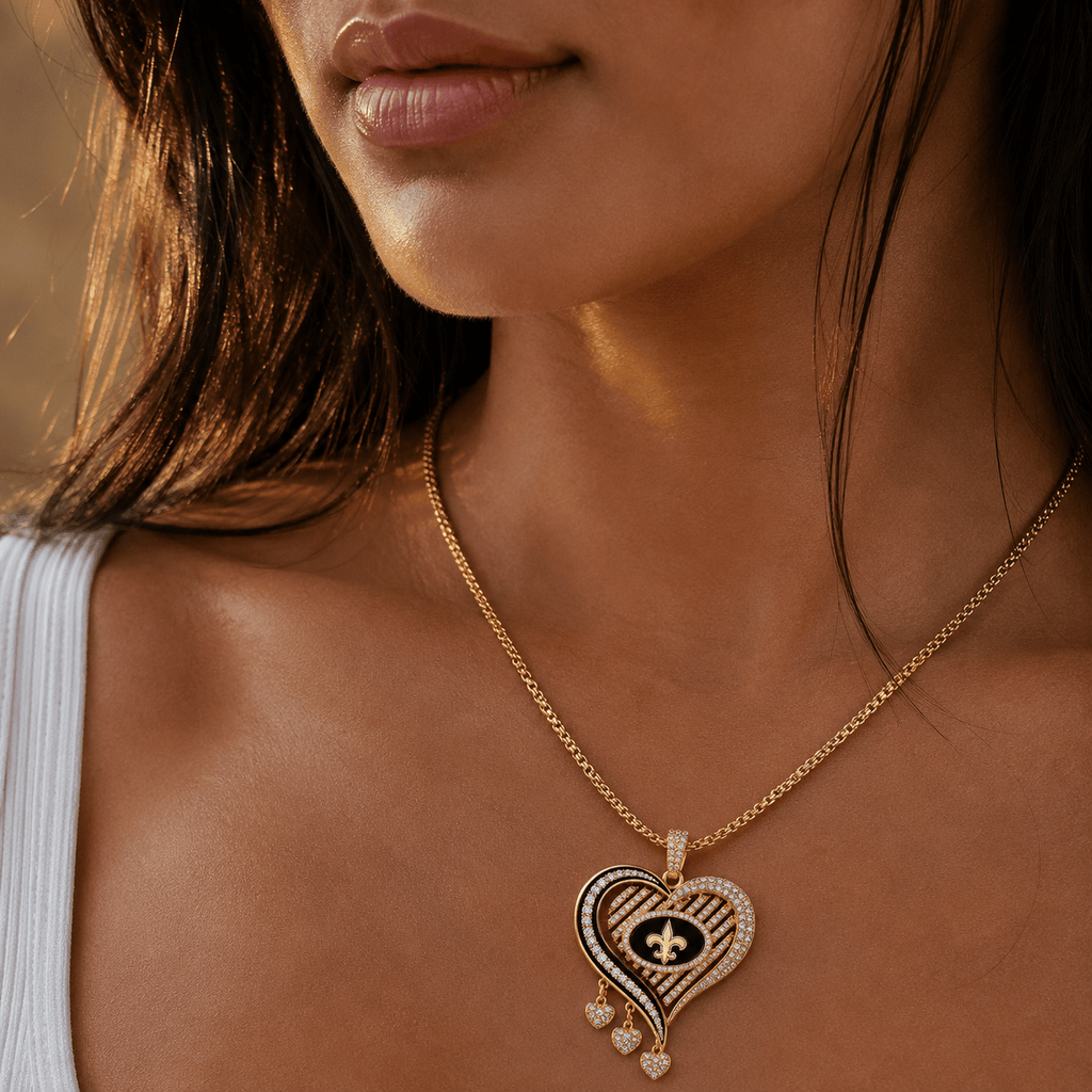 NOS Solid Gold Chain with Diamond Pendant TMH