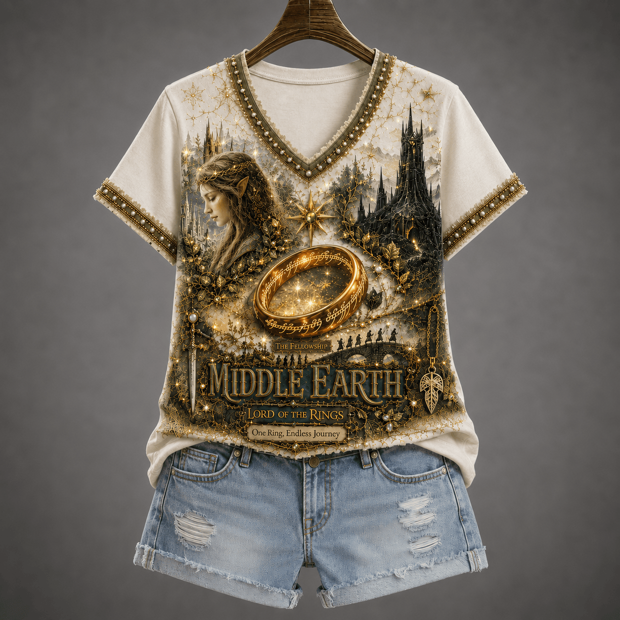 Premium LOTR V-neck Shirt NTNA