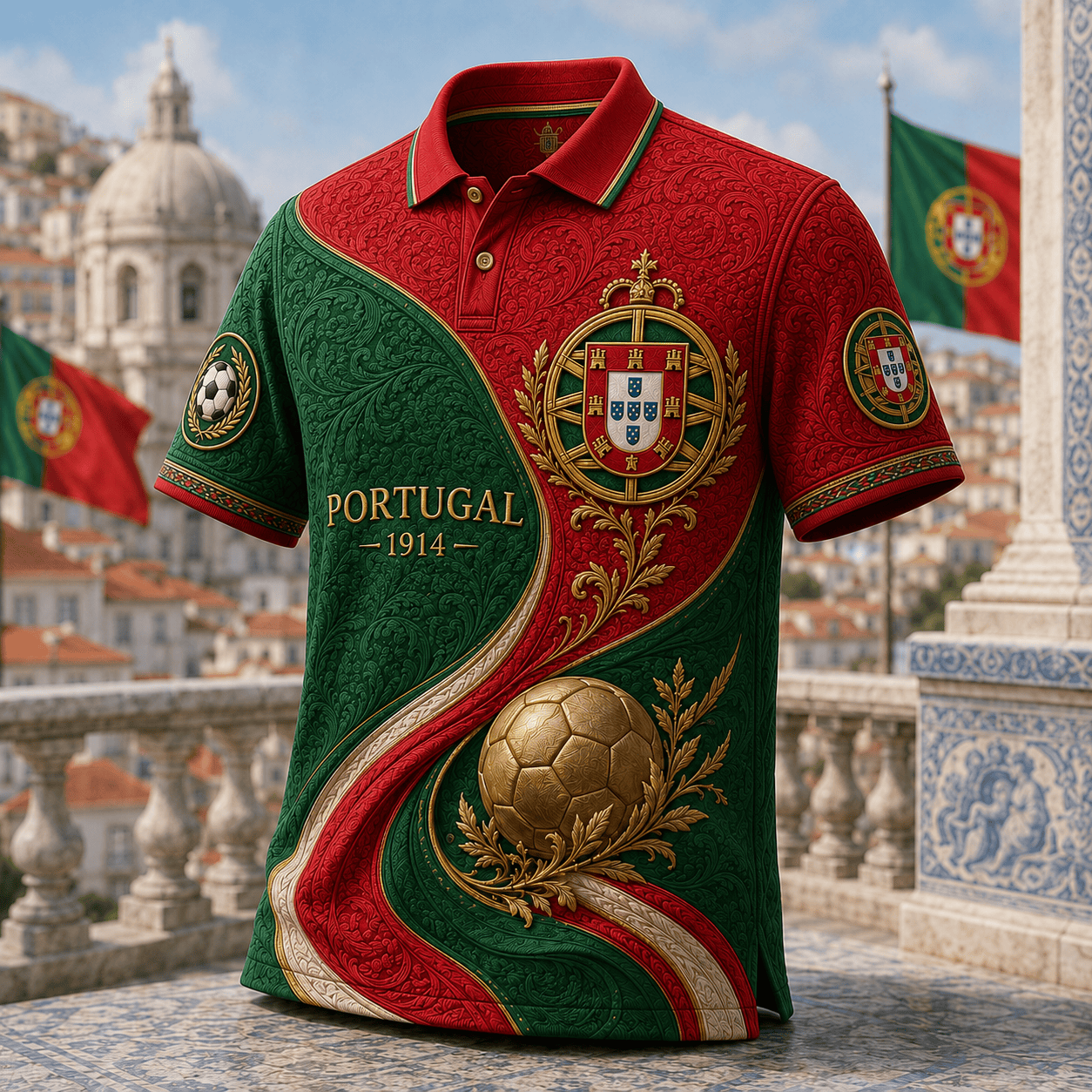 PREMIUM POR EMBOSS POLO SHIRT HQH