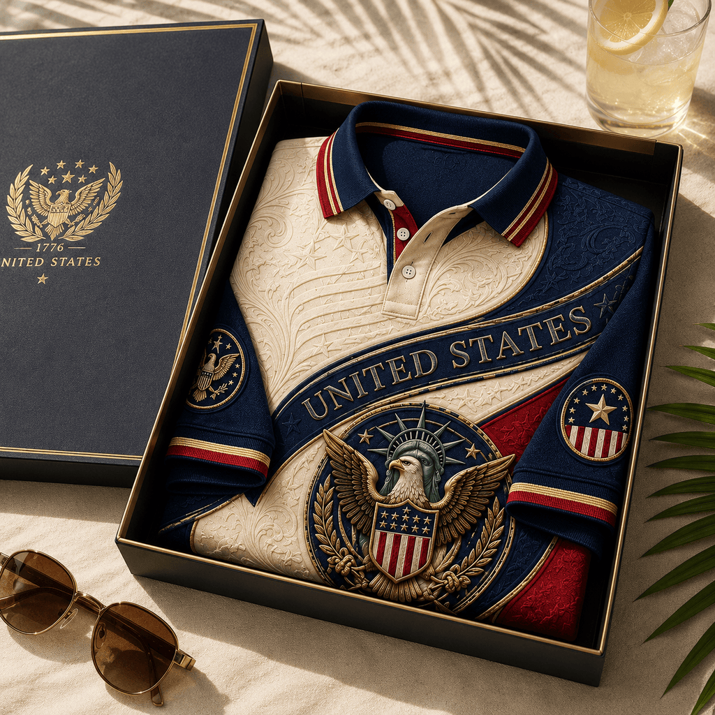 PREMIUM USMNT EMBOSS POLO SHIRT HQH