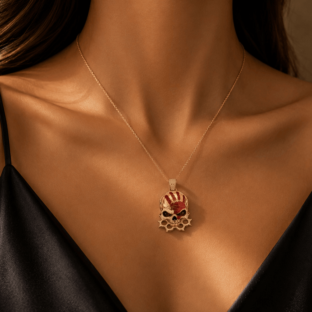 FFDP Solid Gold Chain with Diamond Pendant BMD