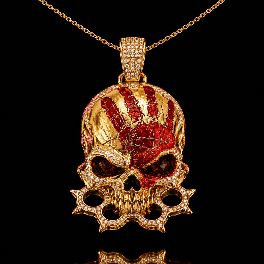 FFDP Solid Gold Chain with Diamond Pendant BMD