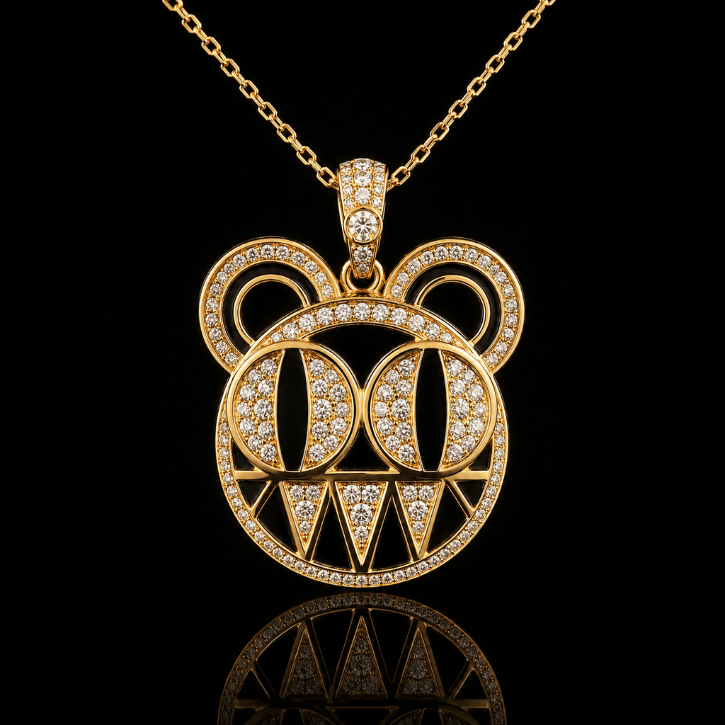 ROH Solid Gold Chain with Diamond Pendant BMD