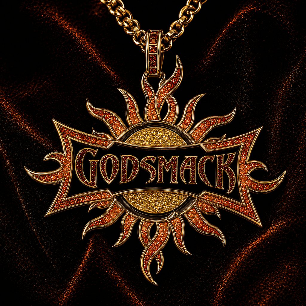 GODM Solid Gold Chain with Diamond Pendant TMH