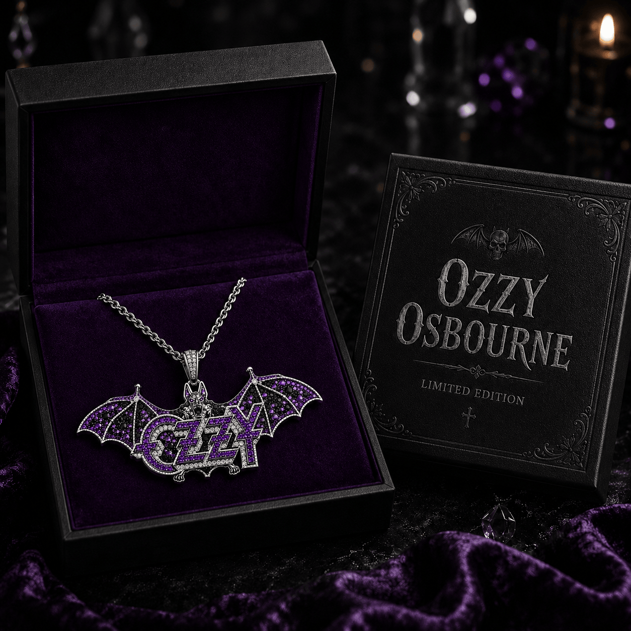 OZY Solid Sliver Chain with Diamond Pendant TTTT