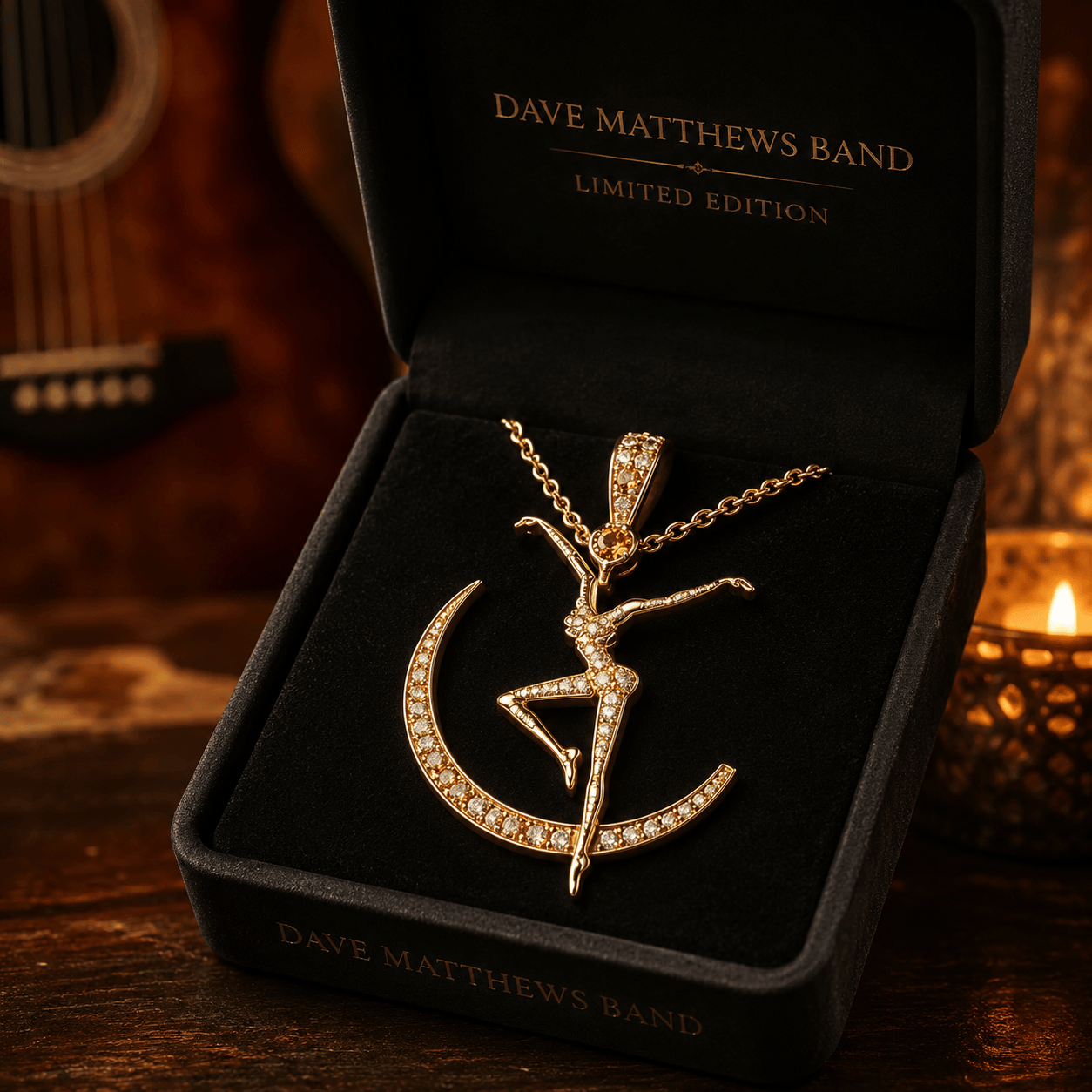 DMB Solid Gold Chain with Diamond Pendant TTTT
