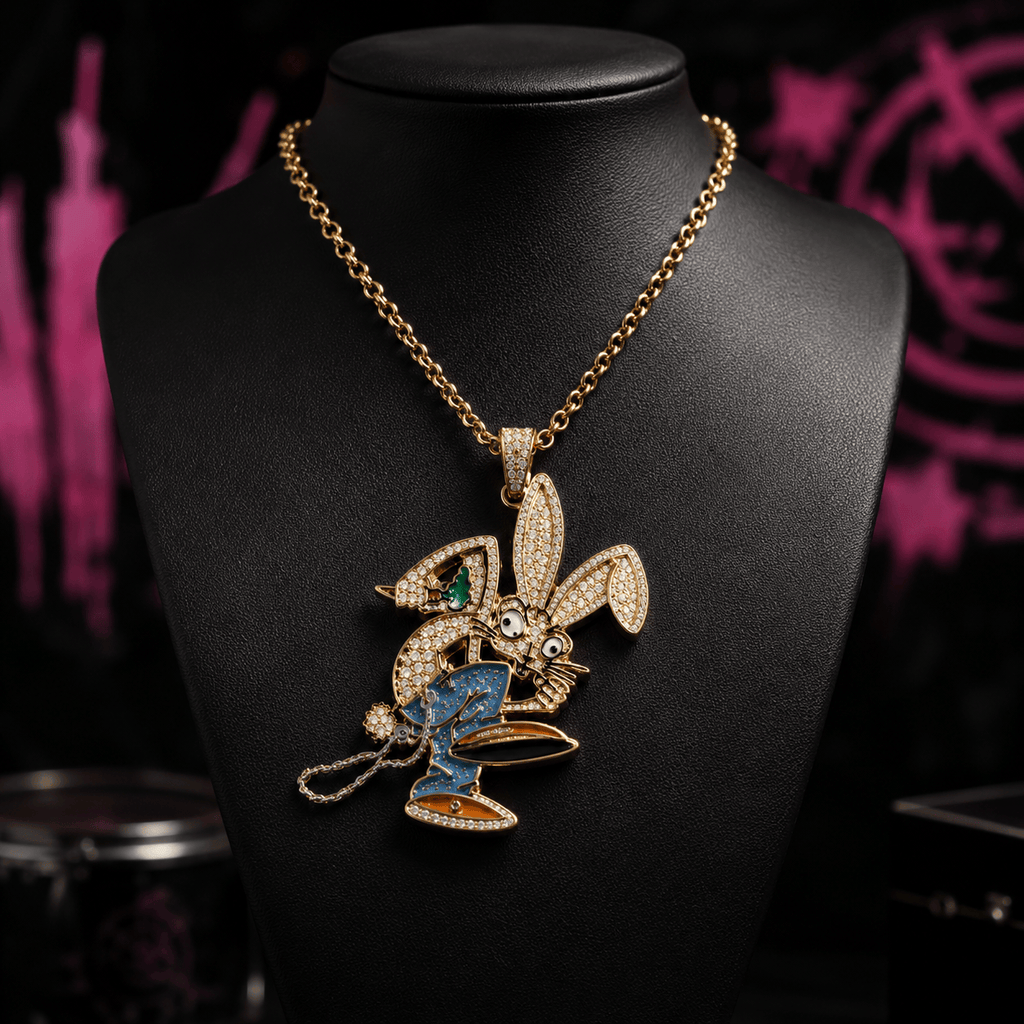 BLIK Solid Gold Chain with Diamond Pendant TTTT