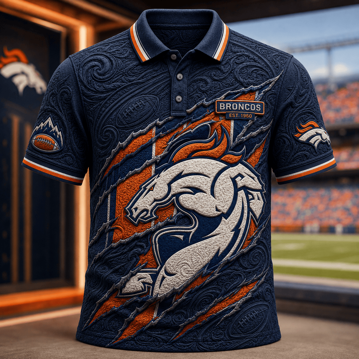 PREMIUM DVBC EMBOSS POLO SHIRT HQH