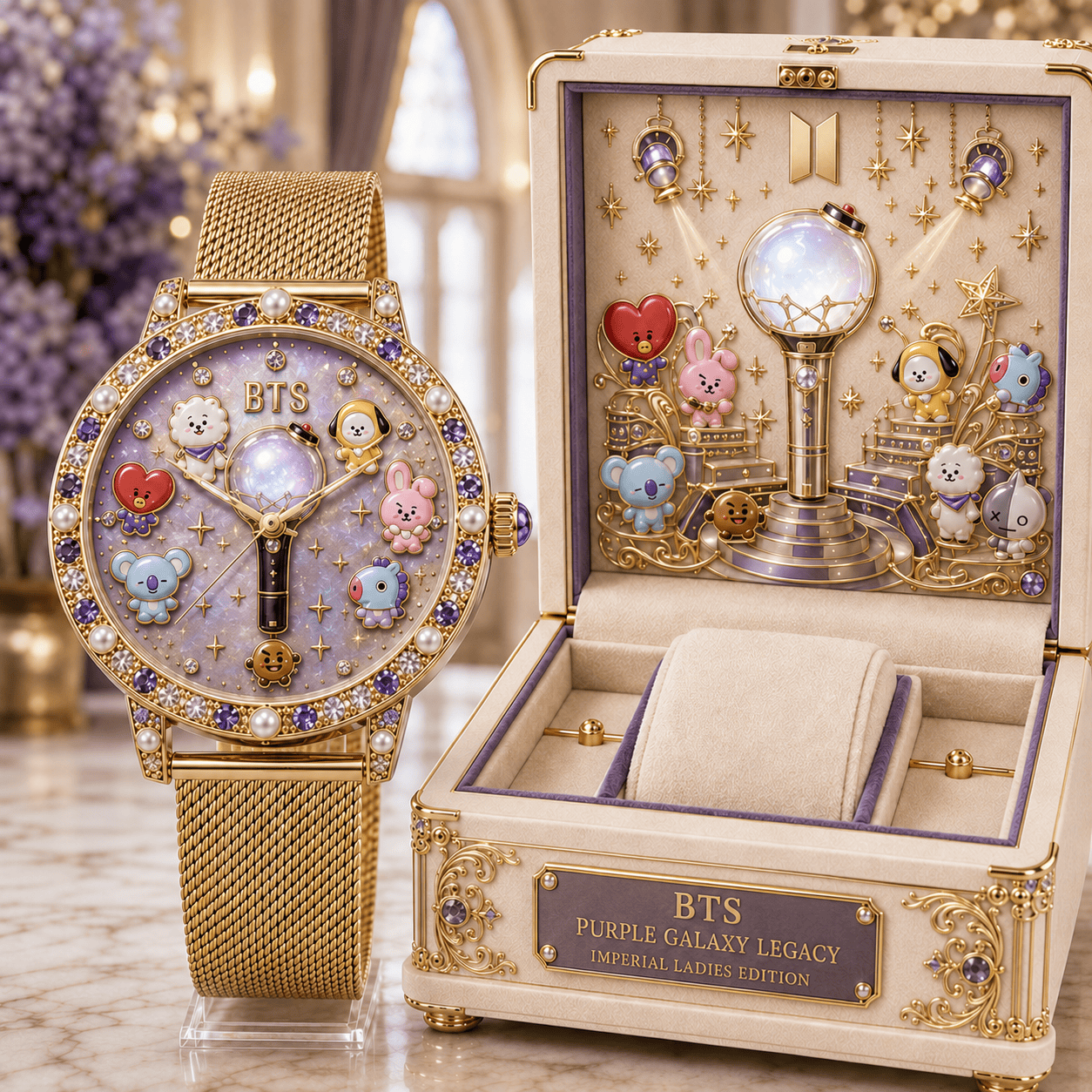 BTS Premium Stainless Steel Watch NPL