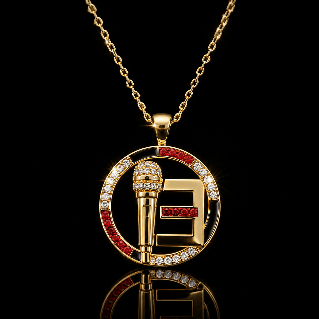 EMN Solid Gold Chain with Diamond Pendant BMD