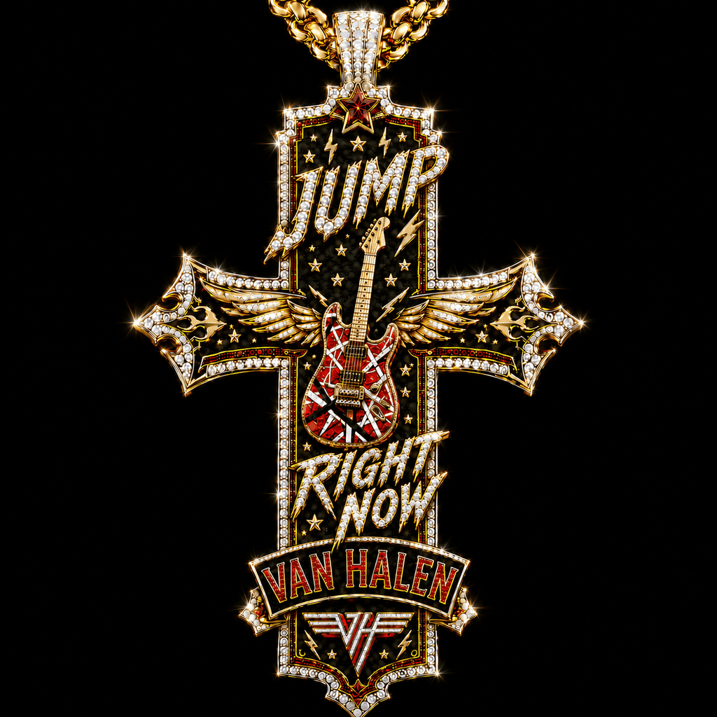 VHL Solid Gold Chain with Diamond Pendant TTTT