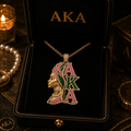 AKA Solid Gold Chain with Diamond Pendant TTTT