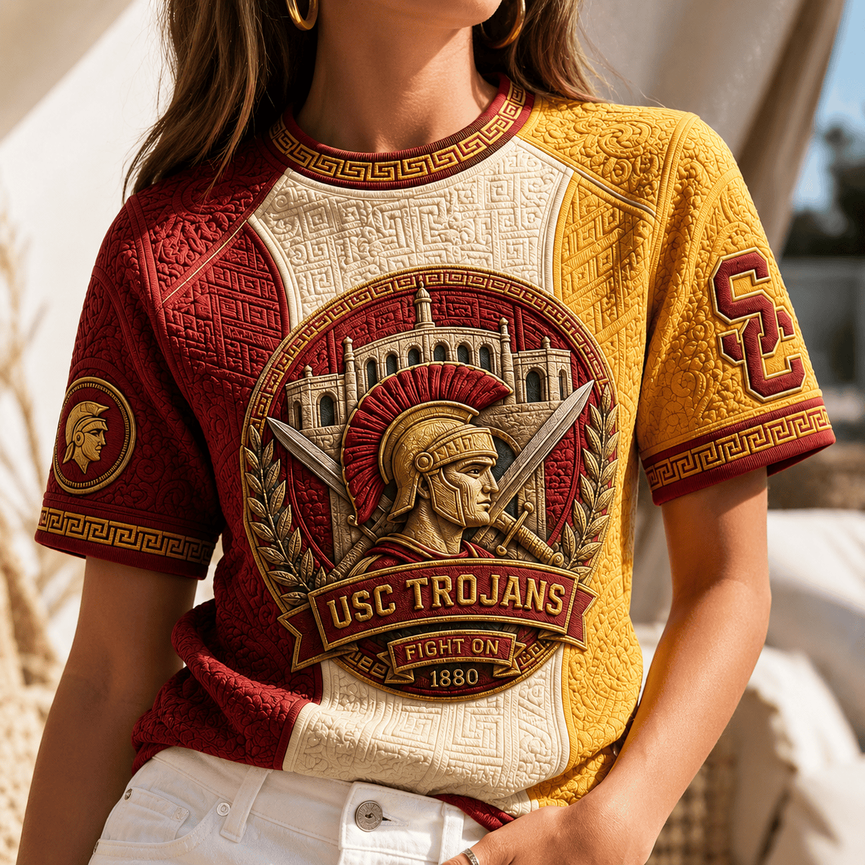 PREMIUM USC 3D EMBOSS SHIRT TTNL