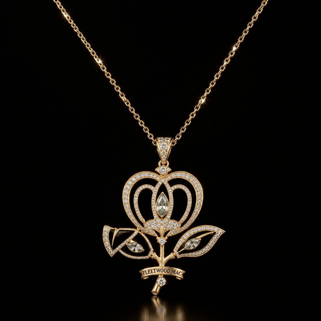 FLM Solid Gold Chain with Diamond Pendant BMD