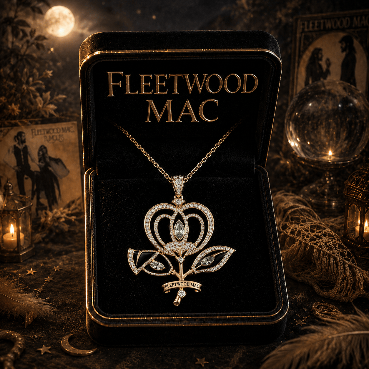 FLM Solid Gold Chain with Diamond Pendant BMD