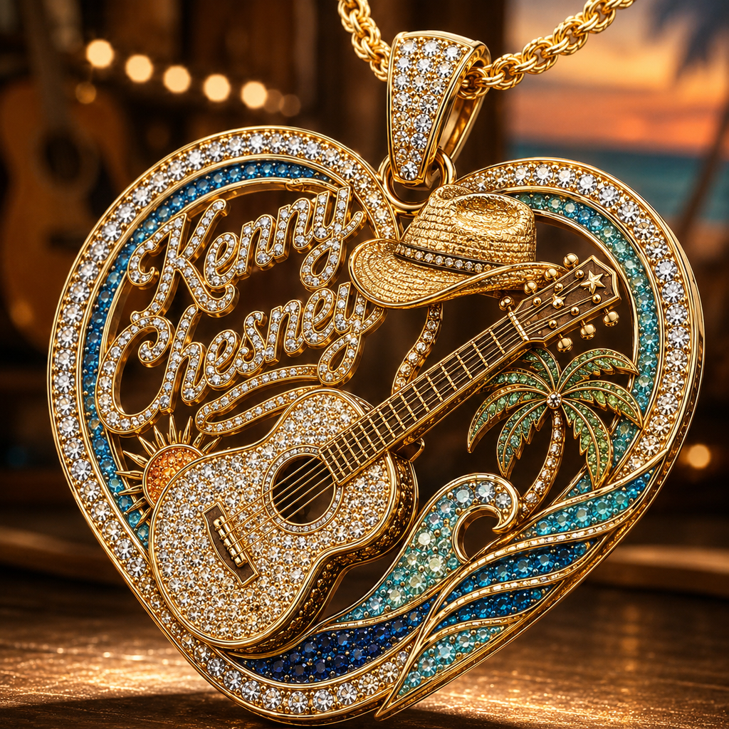 KNCN Solid Gold Chain with Diamond Pendant TMH