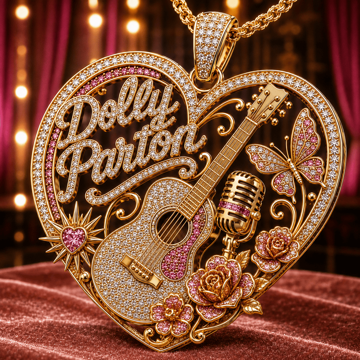 DLPT Solid Gold Chain with Diamond Pendant TMH