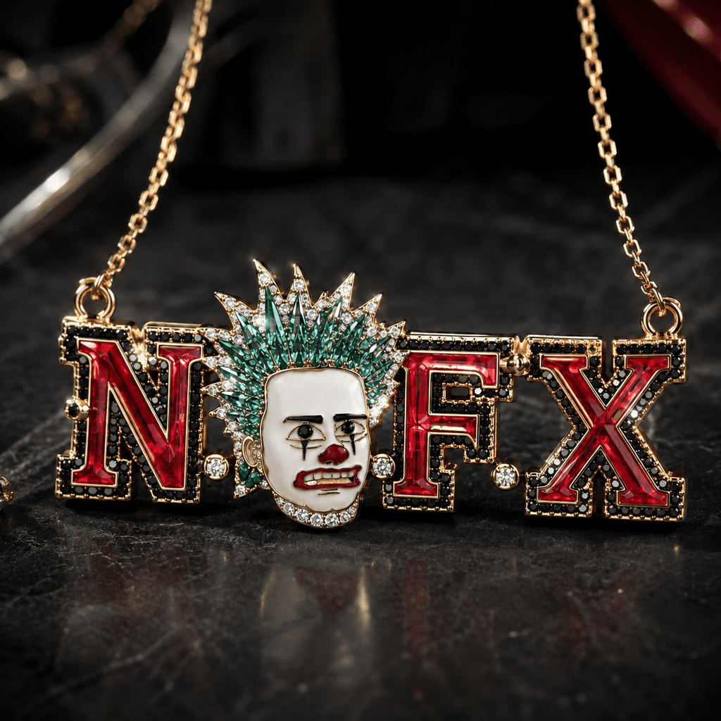NOFX Solid Gold Chain with Diamond Pendant BMD
