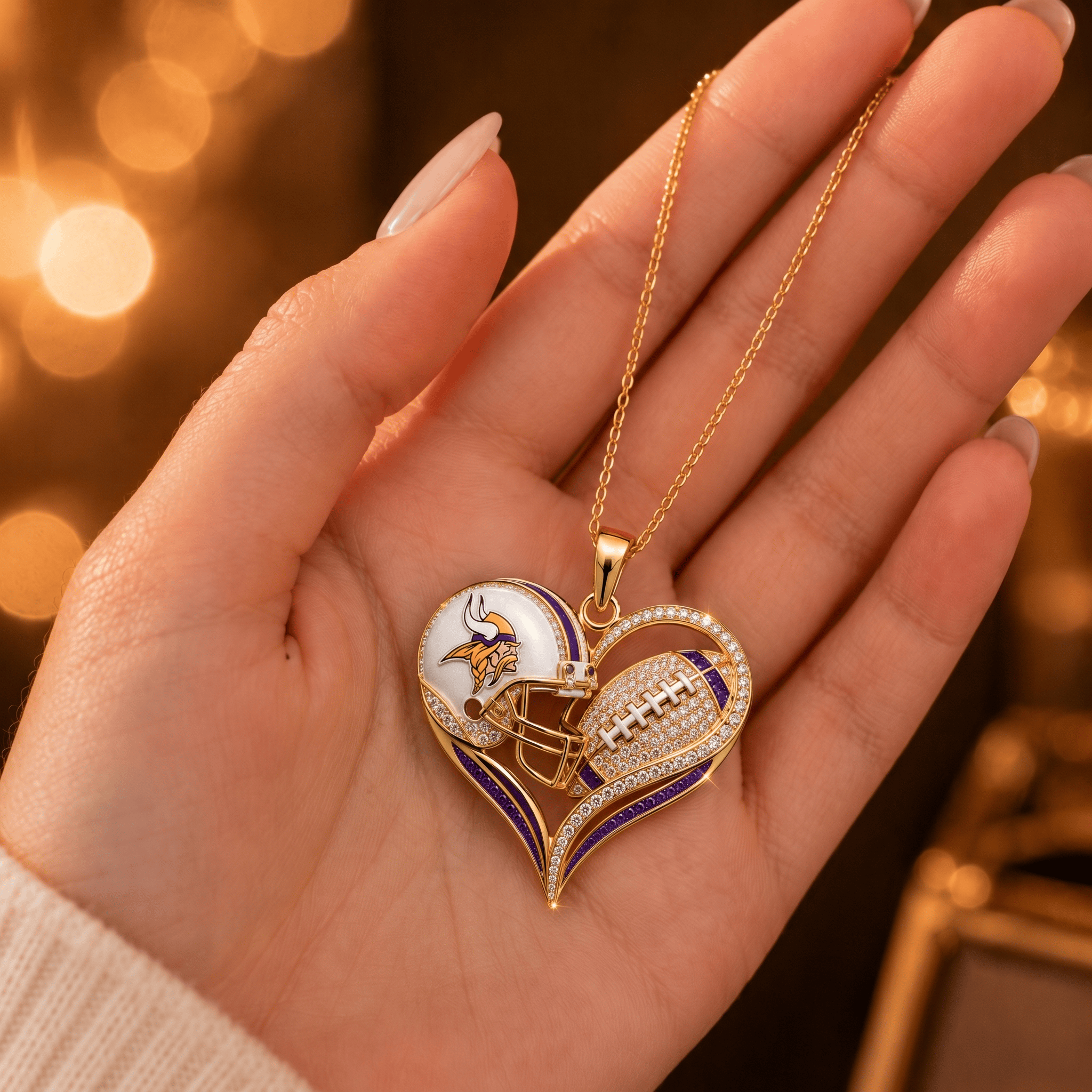 MNVK Solid Gold Chain with Diamond Pendant TMH