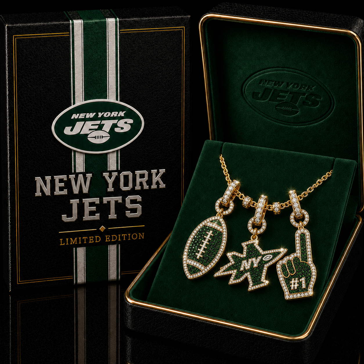 NYJ Solid Gold Chain with Diamond Pendant TTTT