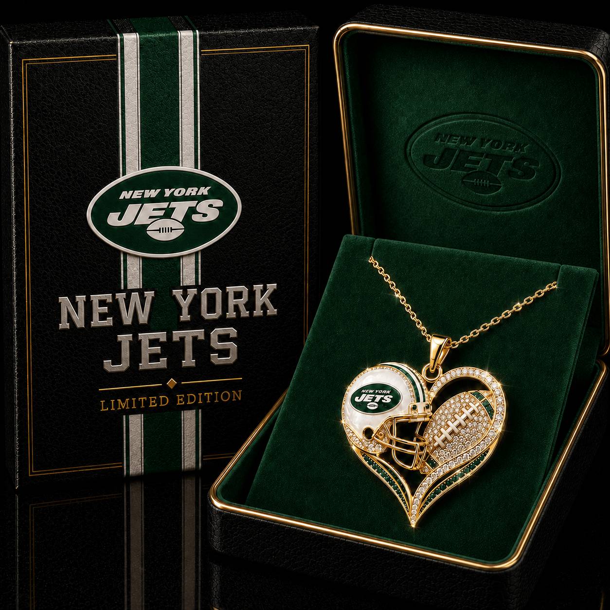 NYJ Solid Gold Chain with Diamond Pendant TMH