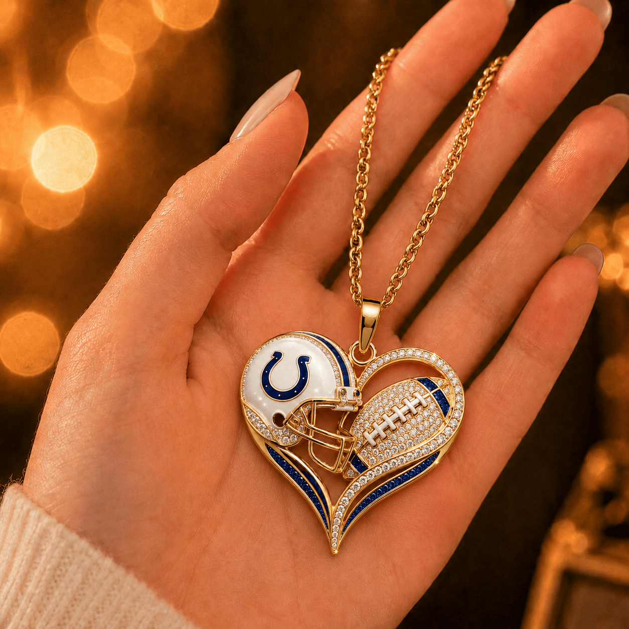 IDC Solid Gold Chain with Diamond Pendant TMH