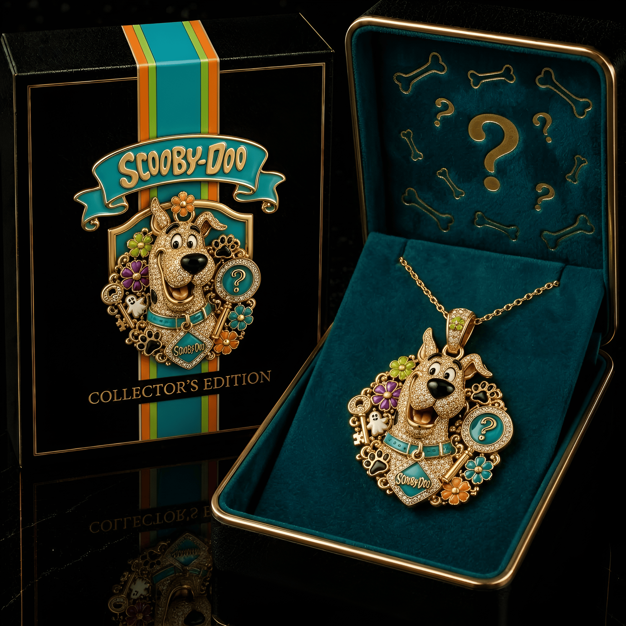 SCBD Solid Gold Chain with Diamond Pendant PDL
