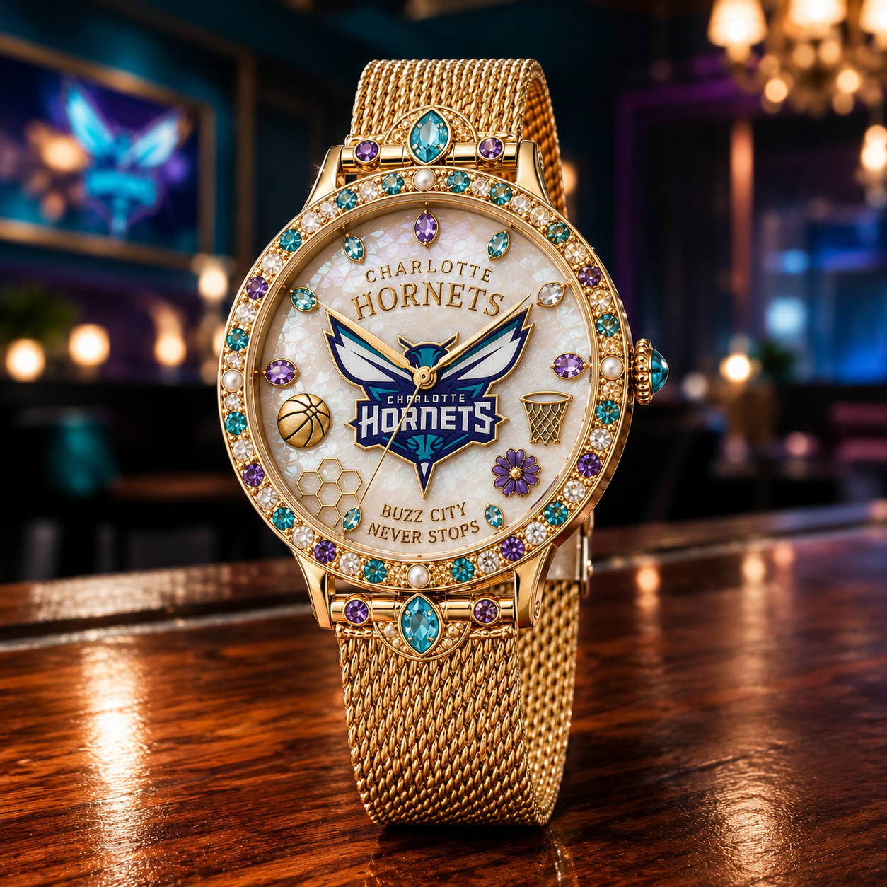 CLH Premium Charlotte Hornets Watch NTVA