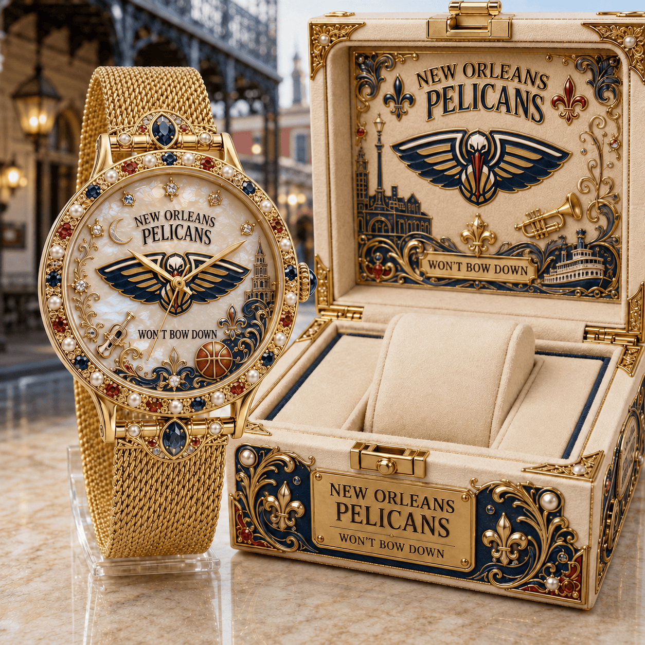 NOP Premium New Orleans Pelicans Watch NTVA