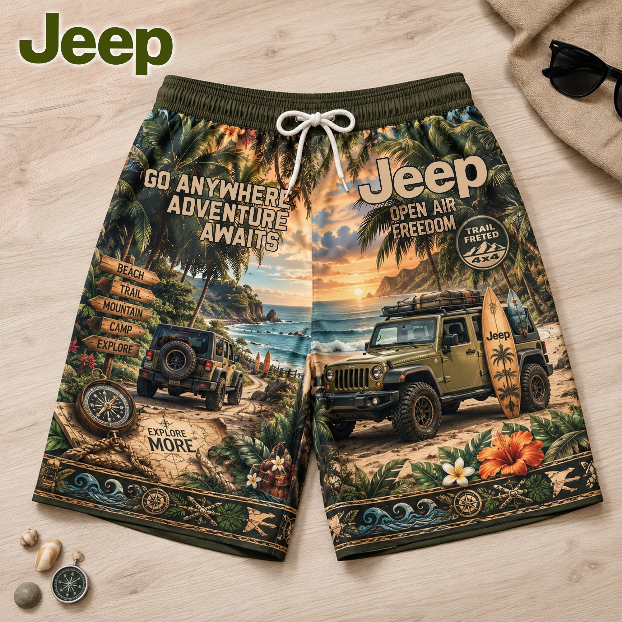 Premium JEP Hawaiian Shorts TNSM