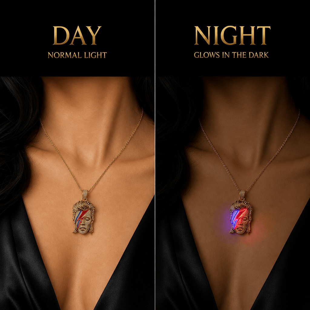 DVB Solid Gold Chain with Diamond Pendant BMD