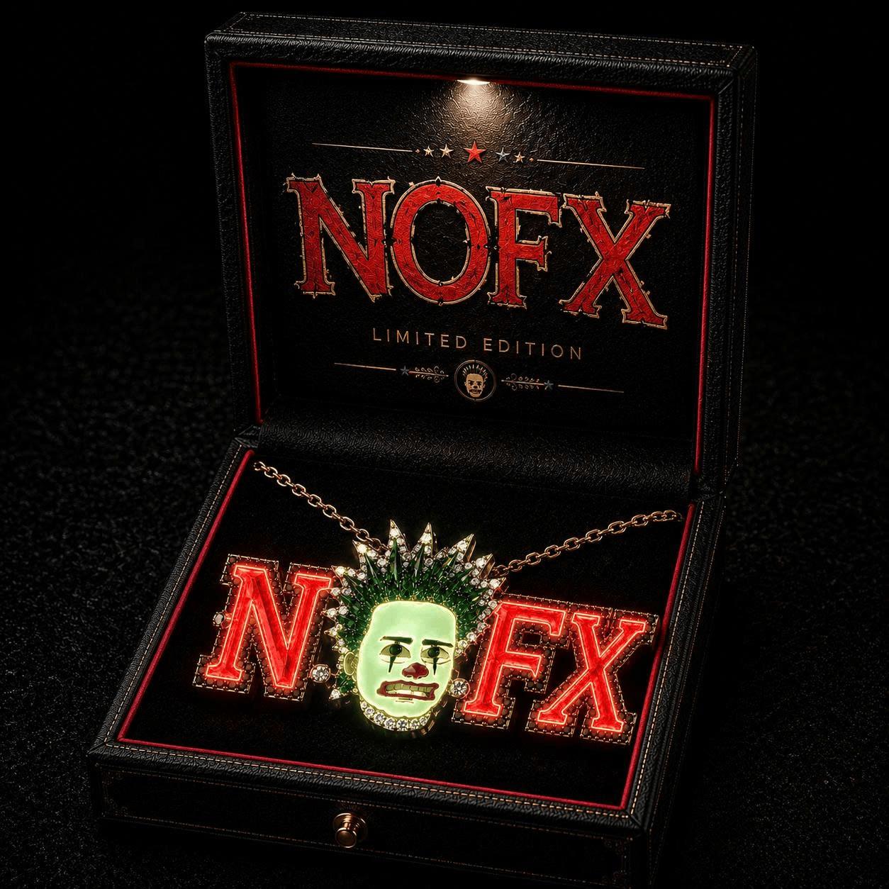 NOFX Solid Gold Chain with Diamond Pendant BMD