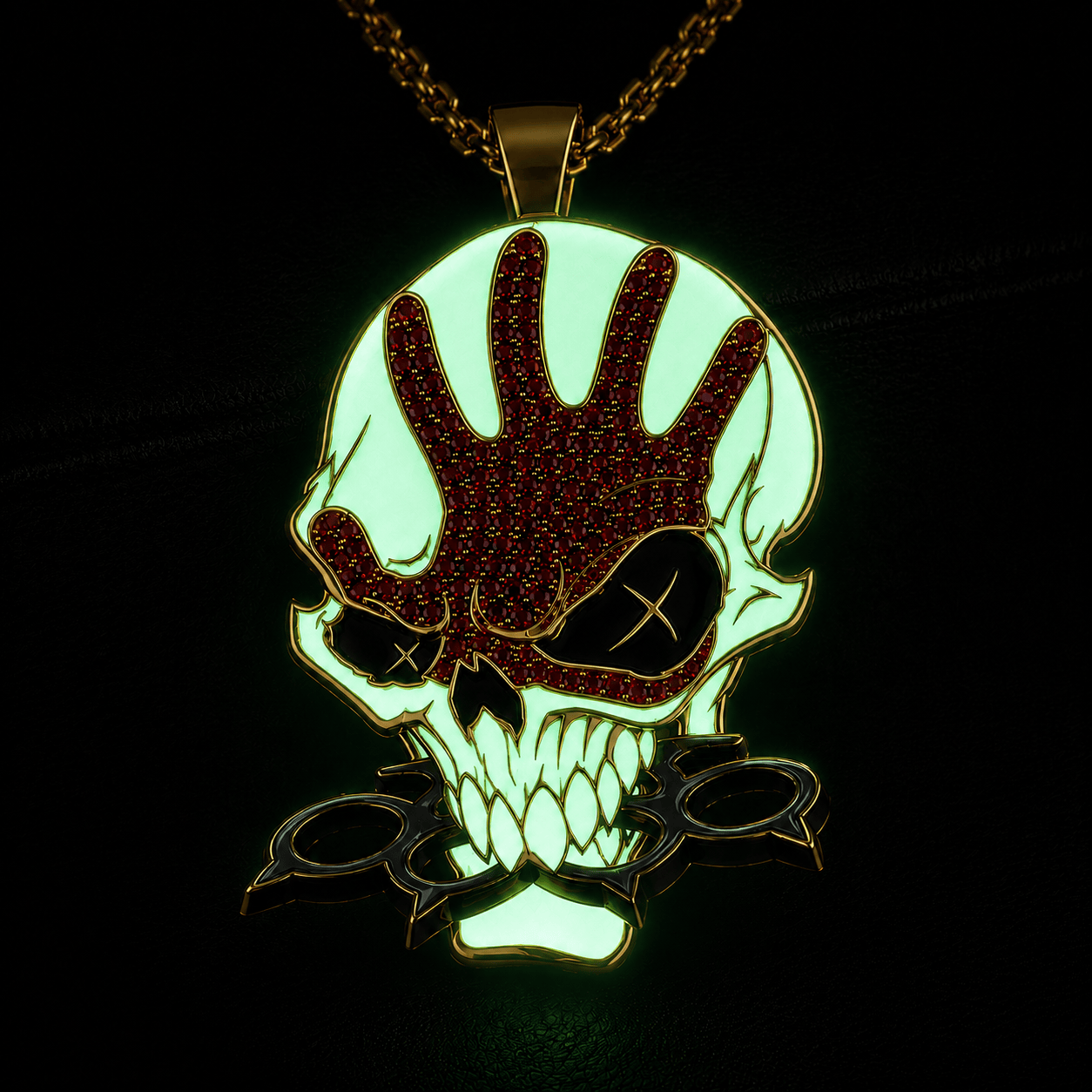 FFDP Solid Gold Chain with Diamond Pendant TMH