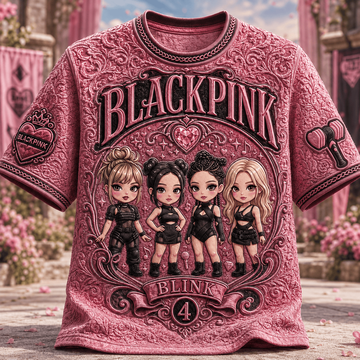 PREMIUM BLPK 3D EMBOSS SHIRT TTNL