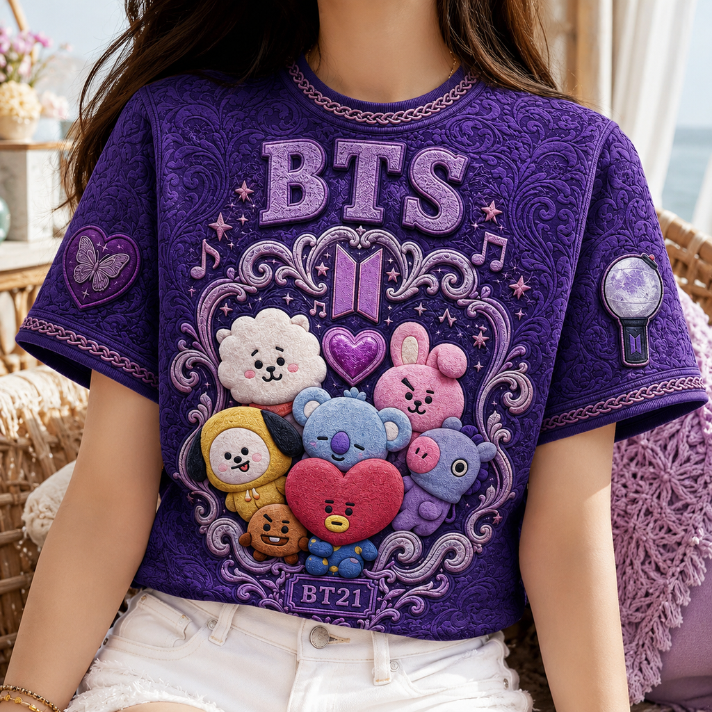 PREMIUM BTS 3D EMBOSS SHIRT TTNL