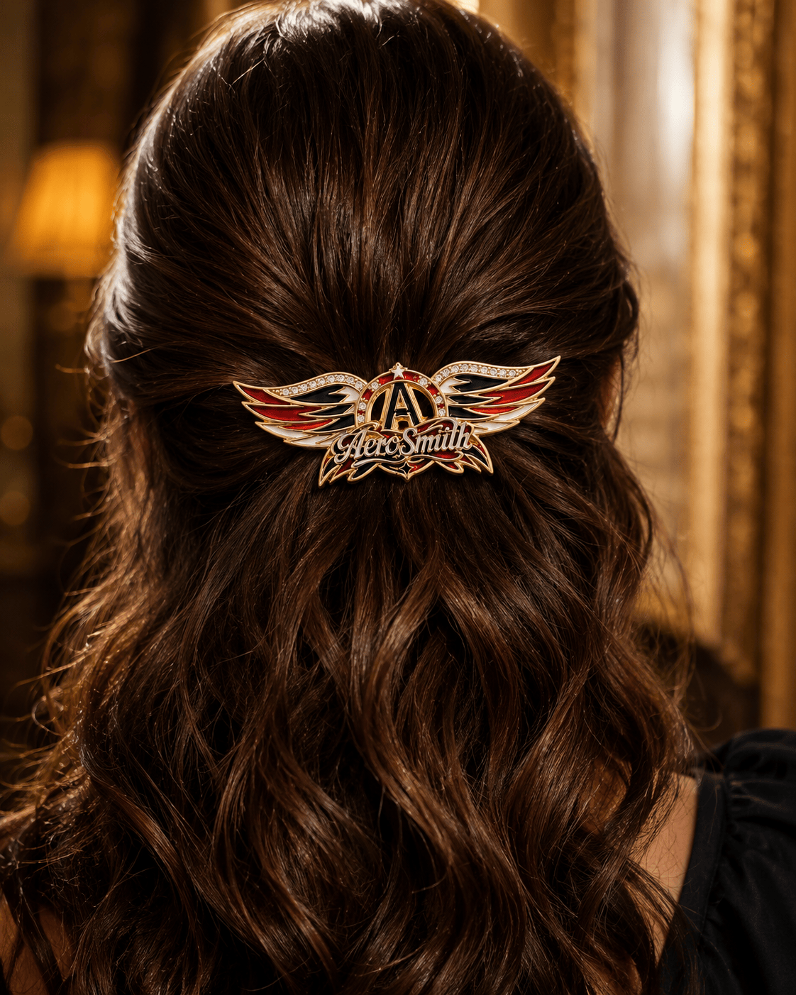 AER Elegant Gold Hair Clip For Women TMH