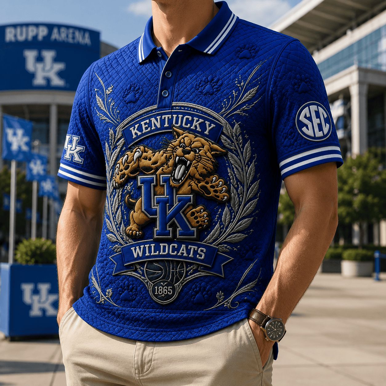 PREMIUM KWC EMBOSS POLO SHIRT HQH