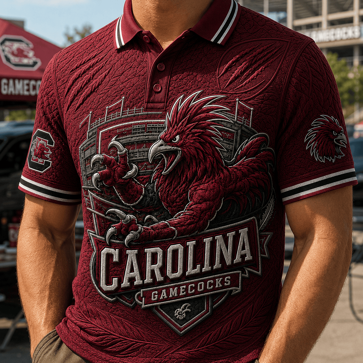 PREMIUM SCG EMBOSS POLO SHIRT HQH