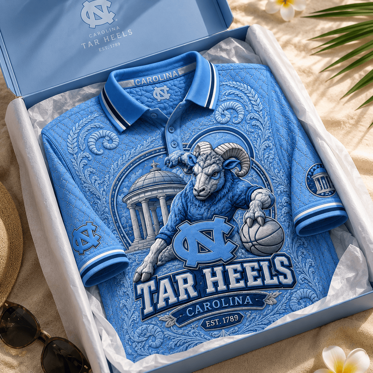 PREMIUM UNC EMBOSS POLO SHIRT HQH