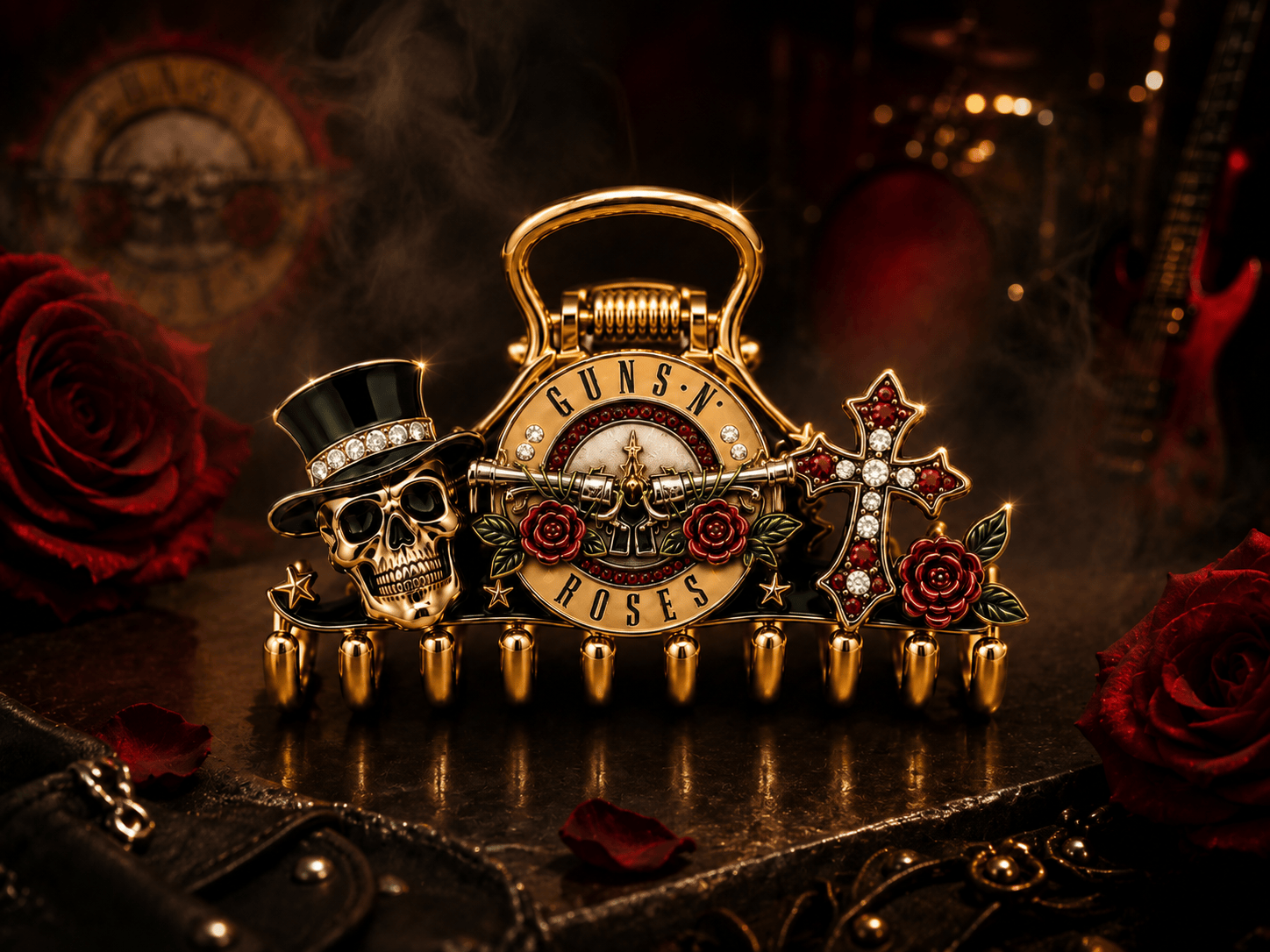 GNR Elegant Gold Hair Clip For Women TMH