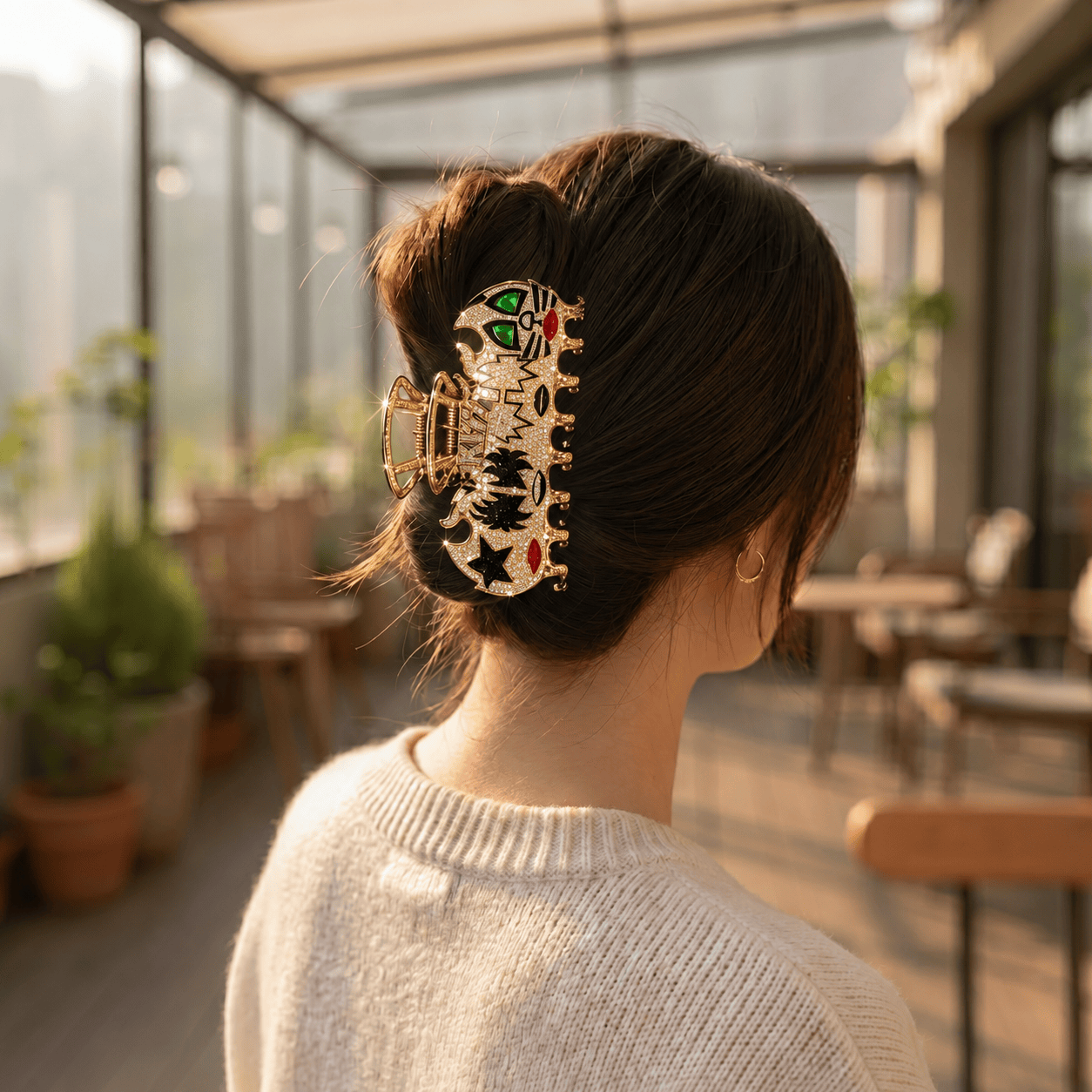 KSS Elegant Gold Hair Clip For Women BMD