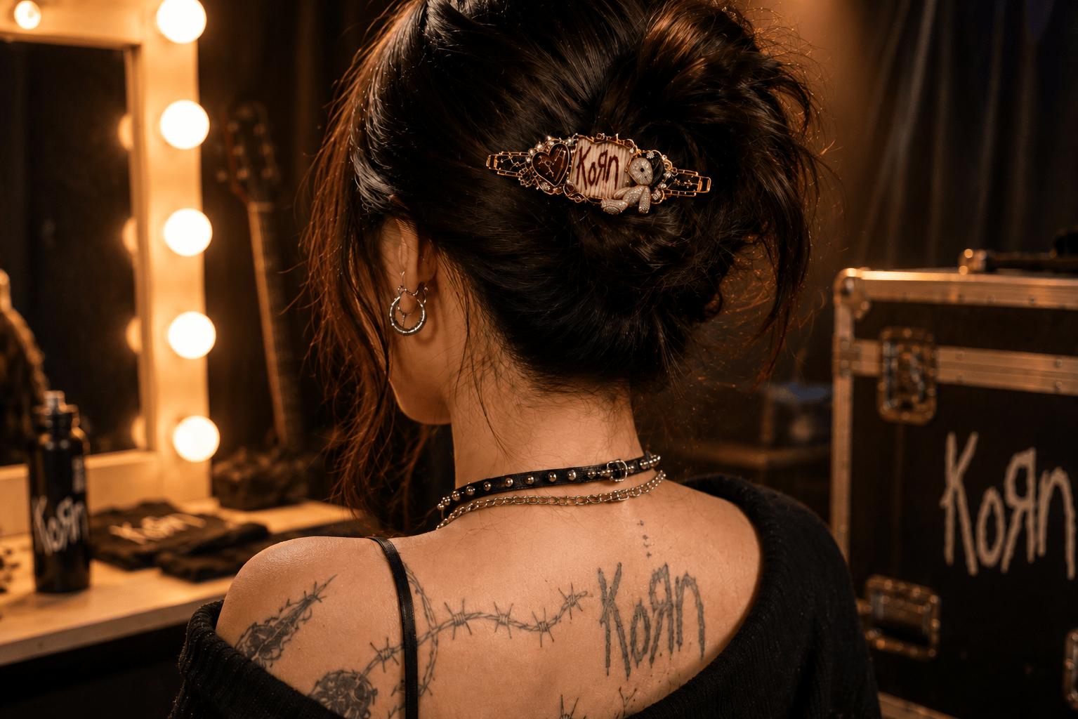 KRN Elegant Gold Hair Clip For Women TMH