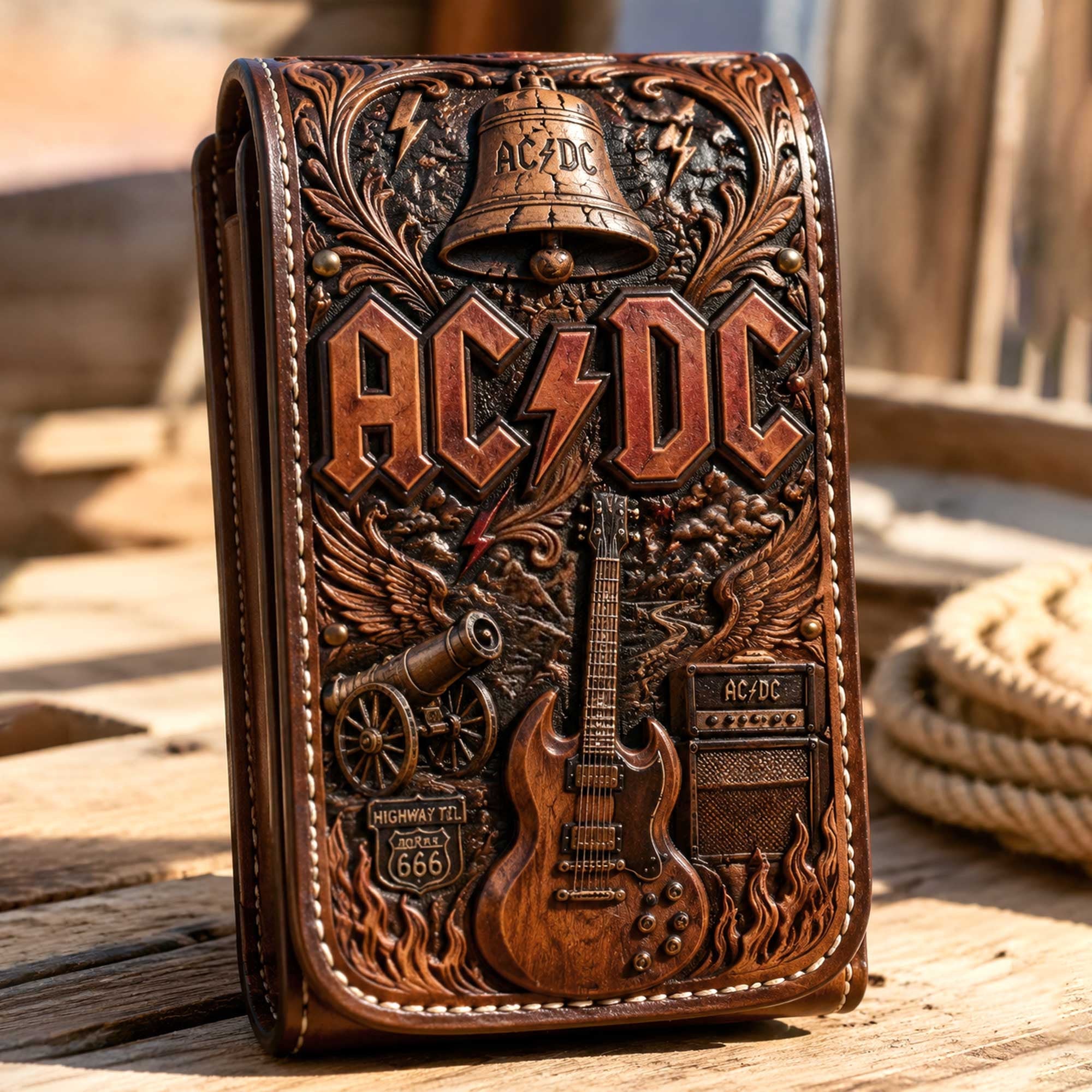 ACD Western Leather Belt Phone Holster HTTT