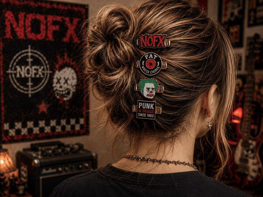 NOFX Elegant Gold Mini Barrettes for Women TTTT